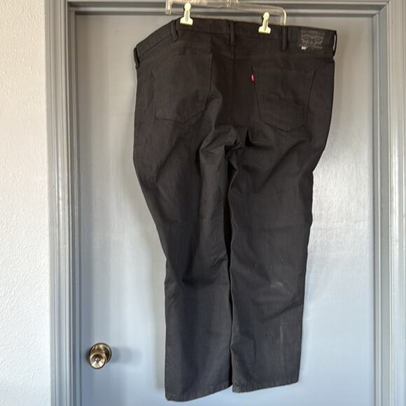 Men's Dark Gray Levi's 541 Jeans sz 50 x 30 Straight Leg Stretch - Picture 2 of 7